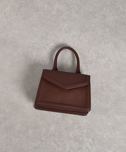 MONICA（モニカ）の「ワンハンドルミニショルダーバッグ（ショルダーバッグ・レディース・ブラック/グレー/ブラウン/イエロー/ピンク/ブルー/パープル/グリーン・FREE）」の19枚目の写真