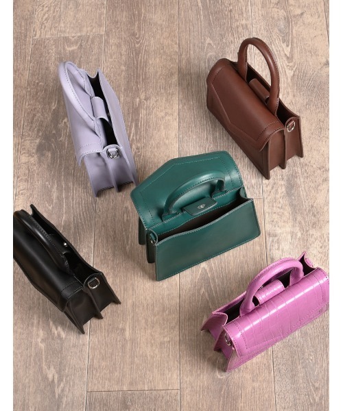 MONICA（モニカ）の「ワンハンドルミニショルダーバッグ（ショルダーバッグ・レディース・ブラック/グレー/ブラウン/イエロー/ピンク/ブルー/パープル/グリーン・FREE）」の14枚目の写真