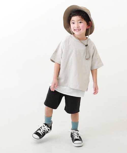devirock(デビロック)の「パイル地ハーフパンツ(その他パンツ・キッズ・杢グレー/グリーン系その他/ネイビー/ブルー系その他/キャメル/カーキ/ブラック/ヘザーチャコール・140cm/150cm/160cm/120cm/130cm/100cm/80cm/90cm/110cm)」の21枚目の写真