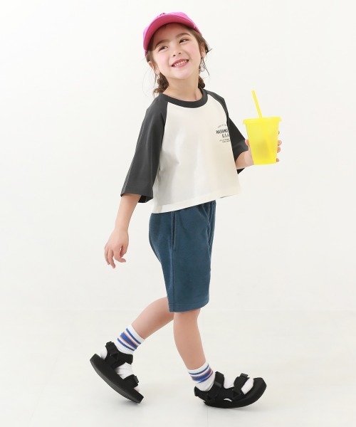 devirock(デビロック)の「パイル地ハーフパンツ(その他パンツ・キッズ・杢グレー/グリーン系その他/ネイビー/ブルー系その他/キャメル/カーキ/ブラック/ヘザーチャコール・140cm/150cm/160cm/120cm/130cm/100cm/80cm/90cm/110cm)」の11枚目の写真
