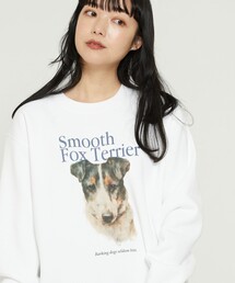 FREAK'S STORE | Dog Smooth Fox Terrier Art Sweat Shirt/スムース・フォックス・テリア ドッグプリントスウェット(犬スウェット)(スウェット)