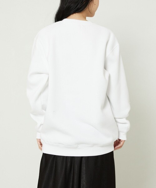 FREAK'S STORE（フリークスストア）の「Dog Smooth Fox Terrier Art Sweat Shirt/スムース・フォックス・テリア ドッグプリントスウェット(犬スウェット)（スウェット・レディース・ホワイト/ライトグレー・ﾌﾘ-）」の17枚目の写真