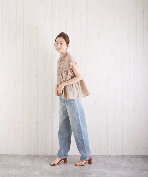VIBGYOR(ヴィブジョー)の「デニムハイライズテーパードPT(AS)(デニムパンツ・レディース・ホワイト・MEDIUM/SMALL)」の15枚目の写真