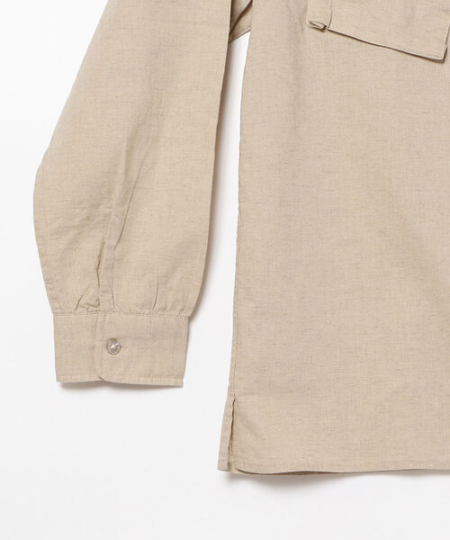 BEAMS LIGHTS（ビームスライツ）の「BEAMS LIGHTS / コットンリネン ミリタリー ポケット シャツ（シャツ/ブラウス・メンズ・ネイビー/ナチュラル・SMALL/MEDIUM/LARGE）」の11枚目の写真
