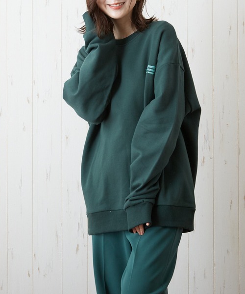 VIBGYOR(ヴィブジョー)の「【CHICHI】Zarograviaty LOGO プリント クルーネック スウェット(スウェット・レディース・ブラック/グリーン/グレー系その他・FREE)」の17枚目の写真