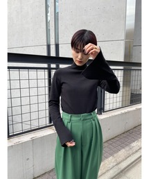 STYLEMIXER | ウォッシャブルカフスリットハイネックニット(ニット/セーター)