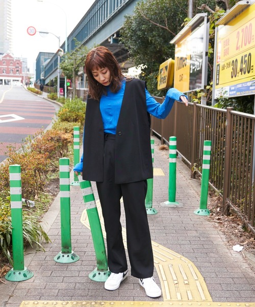 Auntie Rosa Holiday（アンティローザホリデー）の「カラーレスジレ（セットアップ対応）（ベスト・レディース・ネイビー/ブラック・FREE）」の6枚目の写真