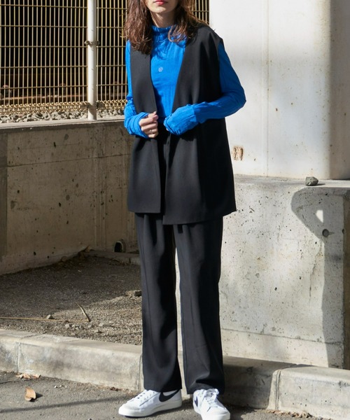 Auntie Rosa Holiday（アンティローザホリデー）の「カラーレスジレ（セットアップ対応）（ベスト・レディース・ネイビー/ブラック・FREE）」の12枚目の写真