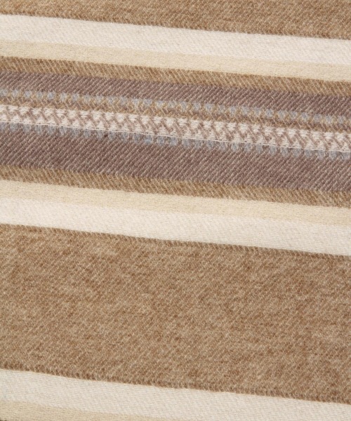 BAYFLOW(ベイフロー)の「ネイティブガラマフラー(ストール/ショール・メンズ・レッド/オフホワイト・FREE)」の5枚目の写真