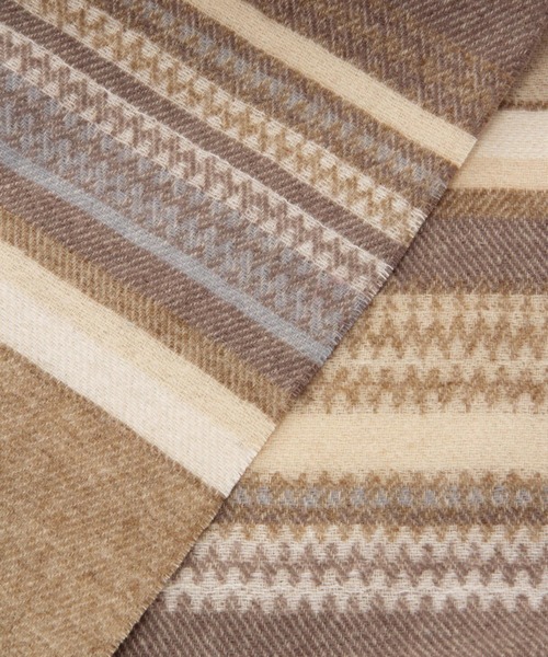 BAYFLOW(ベイフロー)の「ネイティブガラマフラー(ストール/ショール・メンズ・レッド/オフホワイト・FREE)」の6枚目の写真