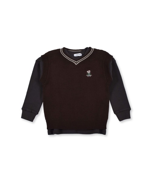セール Slapslip くまベスト トレーナーロゴセット 80 130 スウェット Slap Slip スラップスリップ のファッション通販 Zozotown