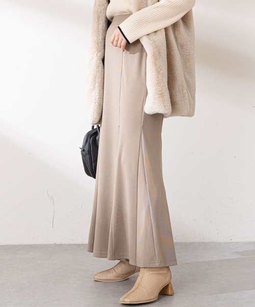 DISCOAT（ディスコート）の「ポンチマーメイドスカート（スカート・レディース・ライトグレー/ブラック/グレイッシュベージュ・FREE）」の22枚目の写真