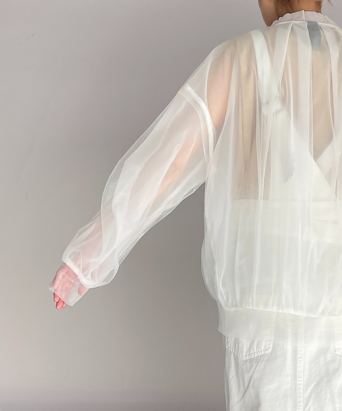 AULA AILA（アウラアイラ）の「シアーブルゾン（SHEER BLOUSON