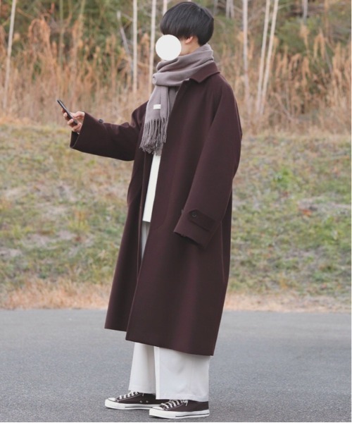 INTER FACTORY（インターファクトリー）の「DAISUKE - バギーワイドスラックス made in INTER FACTORY（スラックス・メンズ・ホワイト/チャコールグレー・MEDIUM/LARGE）」の15枚目の写真