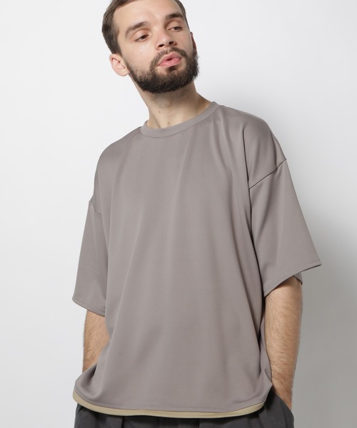 FUSE(フューズ)の「ドローストリングTEE(Tシャツ/カットソー・メンズ・グレー/モカ・02/03)」の1枚目の写真