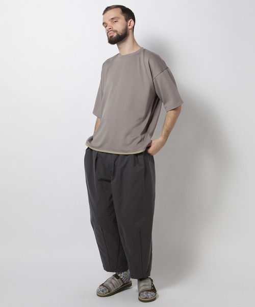 FUSE(フューズ)の「ドローストリングTEE(Tシャツ/カットソー・メンズ・グレー/モカ・02/03)」の4枚目の写真