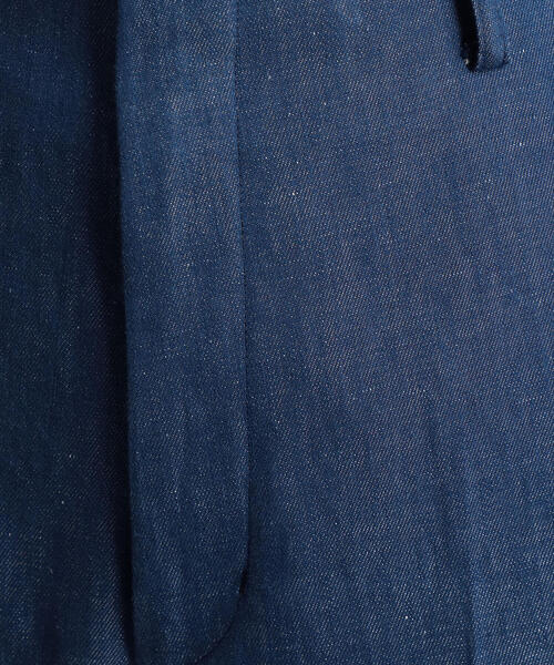 TOMORROWLAND （トゥモローランド）の「コットンリネンデニム ハイウエストワイドパンツ（デニムパンツ・レディース・ブラウン/ダークブルー・36/34）」の9枚目の写真