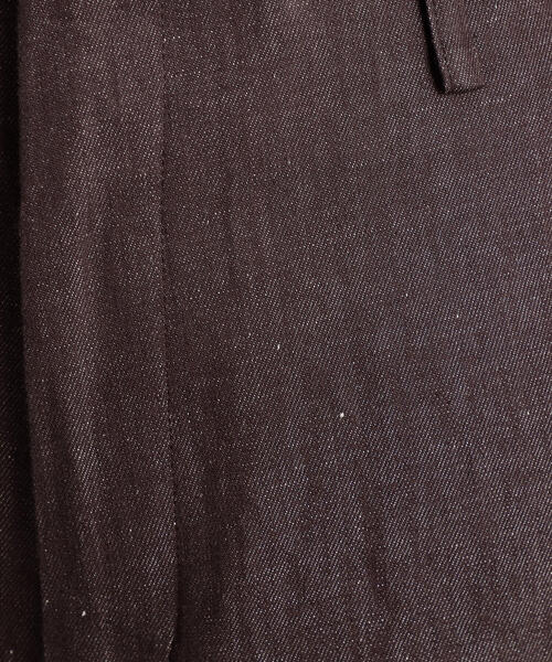 TOMORROWLAND （トゥモローランド）の「コットンリネンデニム ハイウエストワイドパンツ（デニムパンツ・レディース・ブラウン/ダークブルー・36/34）」の13枚目の写真