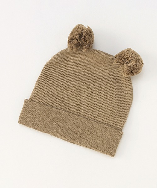 petit main（プティマイン）の「コットンアニマルワッチ（ニットキャップ/ビーニー・キッズ・ベージュ/イエロー/アイボリー・FREE）」の7枚目の写真