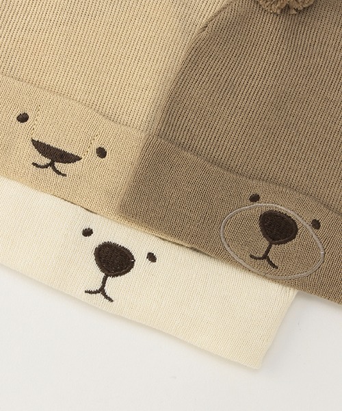 petit main（プティマイン）の「コットンアニマルワッチ（ニットキャップ/ビーニー・キッズ・ベージュ/イエロー/アイボリー・FREE）」の10枚目の写真