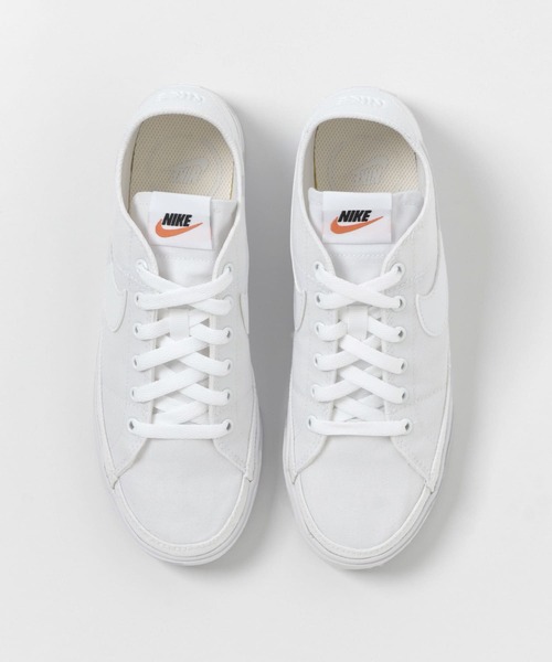NIKE(ナイキ)の「NIKE コートレガシーキャンバス(スニーカー・レディース・ホワイト/ライトピンク・24/24.5/23.5)」の6枚目の写真