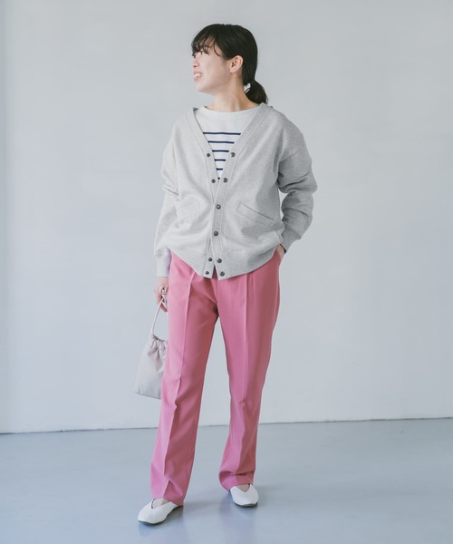 URBAN RESEARCH DOORS（アーバンリサーチドアーズ）の「裏毛Vネックカーディガン（カーディガン/ボレロ・メンズ・ネイビー/グレー/グリーン・40/38）」の8枚目の写真