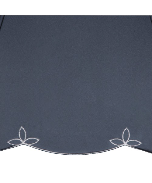 完全遮光100% 最強の日傘「UVO(ウーボ)」2段折 刺繍スカラップ ミニ(折りたたみ傘)|UVO(ウーボ) 完全遮光100% 最強の日傘「UVO(ウーボ)」2段折 刺繍スカラップ ミニ(折りたたみ傘)|UVO(ウーボ)