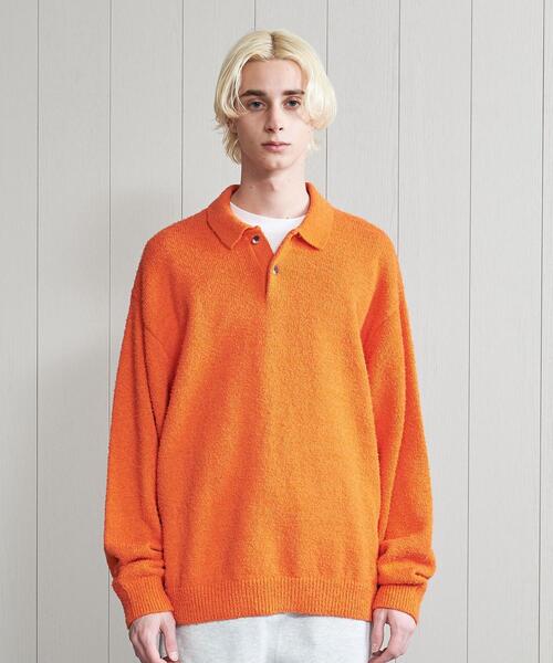 H BEAUTY&YOUTH ツイストコットンバルーンニットポロ H BEAUTY&YOUTH UNITED ARROWS（エイチビューティーアンドユース