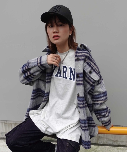 CORNERS(コーナーズ)の「WARNカレッジロゴビッグTシャツ(Tシャツ/カットソー・レディース・オフホワイト/オートミール/スミクロ・FREE)」の11枚目の写真