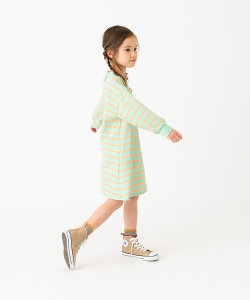 RUGGEDWORKS（ラゲッドワークス）の「《お揃い》ボーダーカットワンピース（ワンピース・キッズ・ブルー系その他/ライトグリーン・L/XS/S/XL/M）」の7枚目の写真