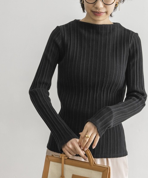 URBAN RESEARCH（アーバンリサーチ）の「ビルドネックランダムリブカットソー（Tシャツ/カットソー・レディース・ライトグレー/ブラック/パープル/グリーン・FREE）」の11枚目の写真