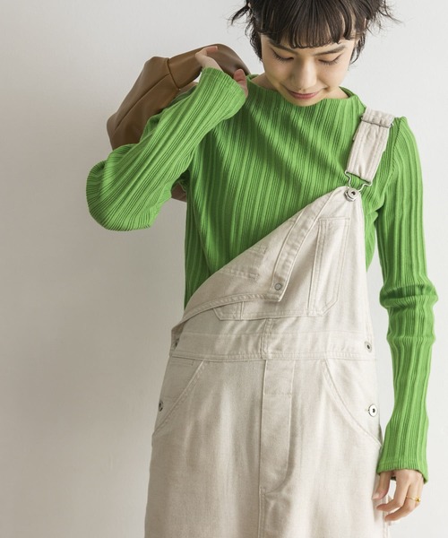 URBAN RESEARCH（アーバンリサーチ）の「ビルドネックランダムリブカットソー（Tシャツ/カットソー・レディース・ライトグレー/ブラック/パープル/グリーン・FREE）」の14枚目の写真