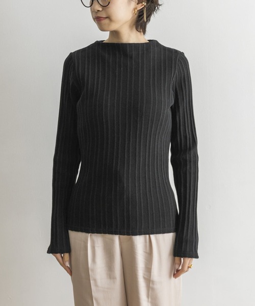 URBAN RESEARCH（アーバンリサーチ）の「ビルドネックランダムリブカットソー（Tシャツ/カットソー・レディース・ライトグレー/ブラック/パープル/グリーン・FREE）」の19枚目の写真