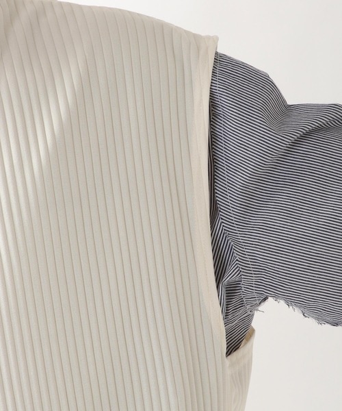 ALAND(エーランド)の「3.3Field Trip/PLEATSノースリーブ 2275824(ベスト・メンズ・アイボリー/ブラック・FREE)」の15枚目の写真