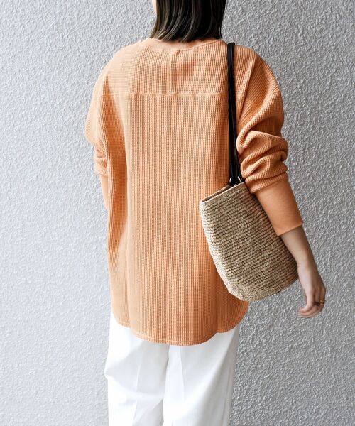 SHIPS（シップス）の「スナップボタンワッフルプルオーバー（T