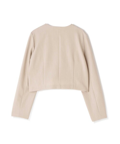 PROPORTION BODY DRESSING（プロポーションボディドレッシング）の「ノーカラージャケット / 1212150302（テーラードジャケット・レディース・ベージュ/ブラウン・SMALL/MEDIUM）」の10枚目の写真