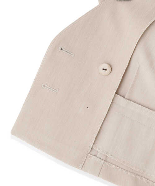 PROPORTION BODY DRESSING（プロポーションボディドレッシング）の「ノーカラージャケット / 1212150302（テーラードジャケット・レディース・ベージュ/ブラウン・SMALL/MEDIUM）」の15枚目の写真