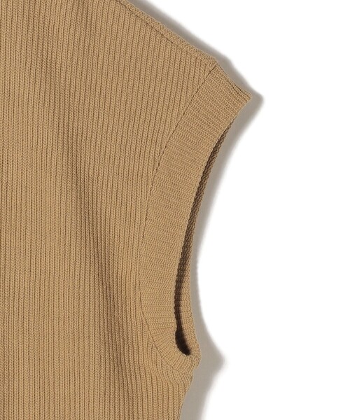 SHIPS(シップス)の「*〈手洗い可能〉ワイドアームリブニットソー◇(ベスト・レディース・オフホワイト/ブラック/ネイビー/キャメル/ライトイエロー・ONE SIZE)」の12枚目の写真