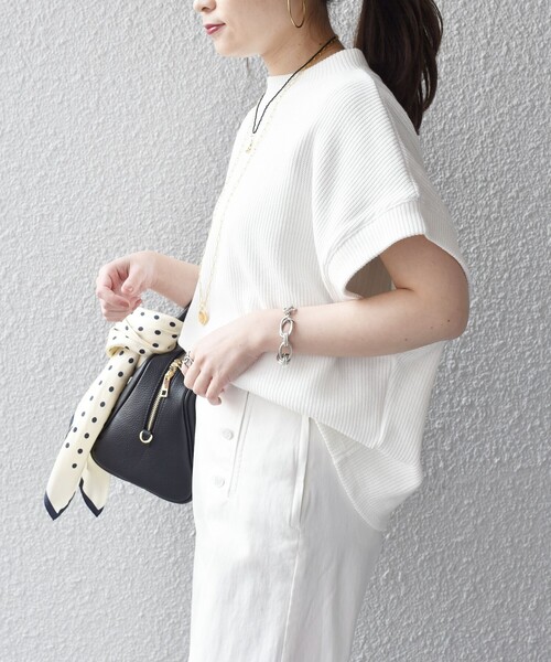 SHIPS(シップス)の「*〈手洗い可能〉ワイドアームリブニットソー◇(ベスト・レディース・オフホワイト/ブラック/ネイビー/キャメル/ライトイエロー・ONE SIZE)」の21枚目の写真