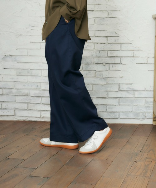CASPER JOHN(キャスパージョン)の「ツイルワイドテーパードパンツ(その他パンツ・メンズ・ネイビー/ベージュ・マルチサイズ)」の17枚目の写真
