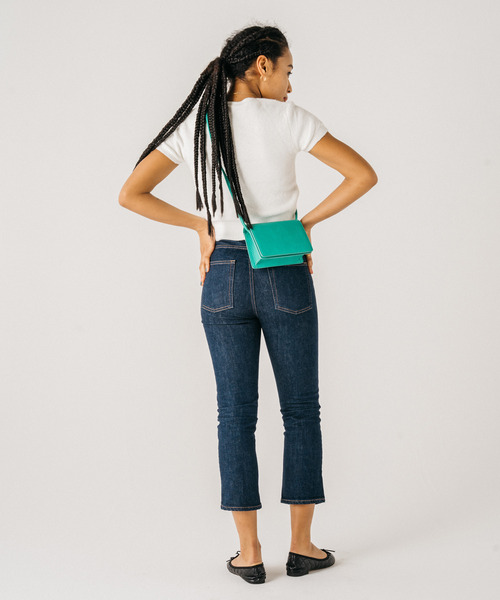 GIMME GIMME（ギミーギミー）の「【GIMME GIMME】Square shoulder bag gima22s008（ショルダーバッグ・レディース・グリーン/ピンク/ブラック・FREE）」の12枚目の写真