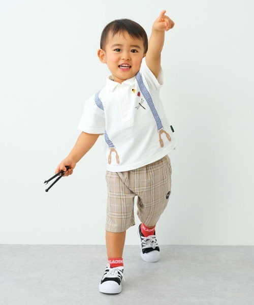 kladskap（クレードスコープ）の「チェック/迷彩5分丈シェフパンツ（その他パンツ・キッズ・ベージュ/グレー/カーキ・90cm/110cm/100cm/120cm/130cm）」の21枚目の写真