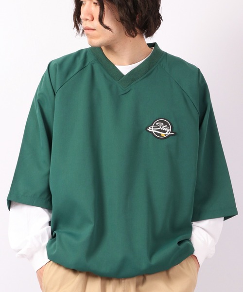 A.T,C in the attic homme(エーティーシーインジアティックオム)の「Vネック半袖ビッグシルエットプルオーバー(Tシャツ/カットソー・メンズ・ブラック/イエロー/グリーン・M/L)」の1枚目の写真