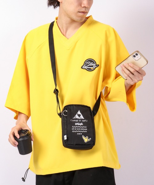 A.T,C in the attic homme(エーティーシーインジアティックオム)の「Vネック半袖ビッグシルエットプルオーバー(Tシャツ/カットソー・メンズ・ブラック/イエロー/グリーン・M/L)」の15枚目の写真