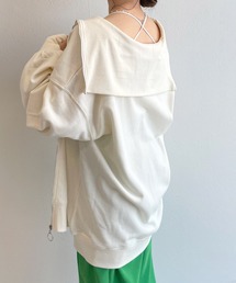 w closet | スウェット衿付きフィンガーホールプルオーバー(スウェット)