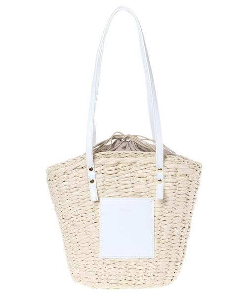 INGNI（イング）の「ペーパー×合皮コンビトートバッグ（トートバッグ・レディース・ベージュ系6/ベージュ系2・ONE SIZE）」の4枚目の写真