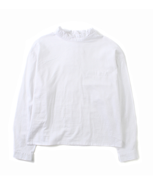 Kastane（カスタネ）の「【Kastane】ハイネック袖ボリュームプルオーバー（シャツ/ブラウス・レディース・ホワイト/ブラック/ストライプ・FREE）」の12枚目の写真