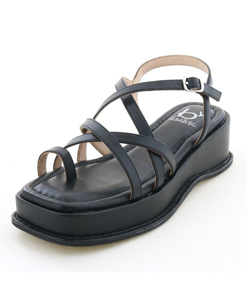 byあしながおじさん（バイアシナガオジサン）の「厚底ワントーンコードサンダル　-8740127（サンダル・レディース・ライトブルー/ブラック/ブラウン/アイボリー・LL/S/M/L）」の20枚目の写真