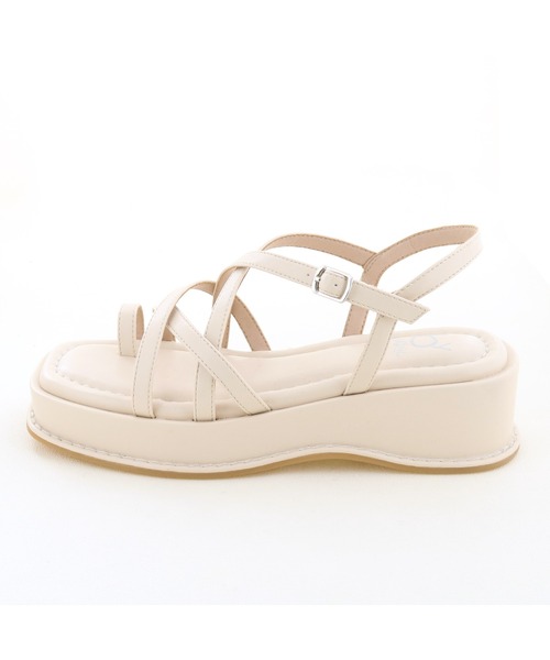 byあしながおじさん（バイアシナガオジサン）の「厚底ワントーンコードサンダル　-8740127（サンダル・レディース・ライトブルー/ブラック/ブラウン/アイボリー・LL/S/M/L）」の13枚目の写真