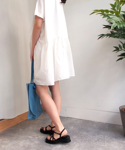 byあしながおじさん（バイアシナガオジサン）の「厚底ワントーンコードサンダル　-8740127（サンダル・レディース・ライトブルー/ブラック/ブラウン/アイボリー・LL/S/M/L）」の18枚目の写真